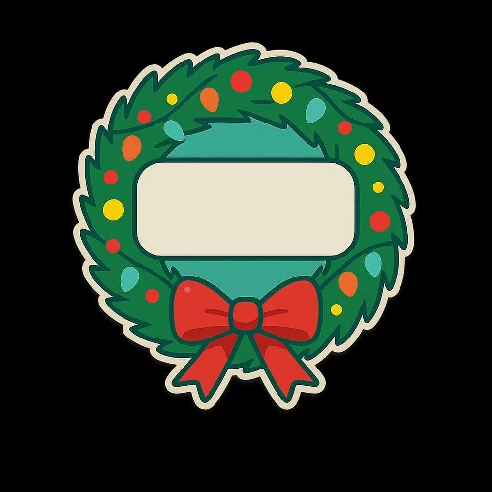Caribbean Christmas Cruise Magnet Set Tropical Wreath Door Decor Includes 4‎